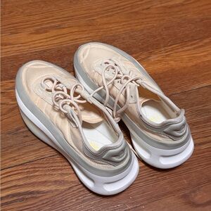 adidas Cream and Gray Women's Athletic Shoes